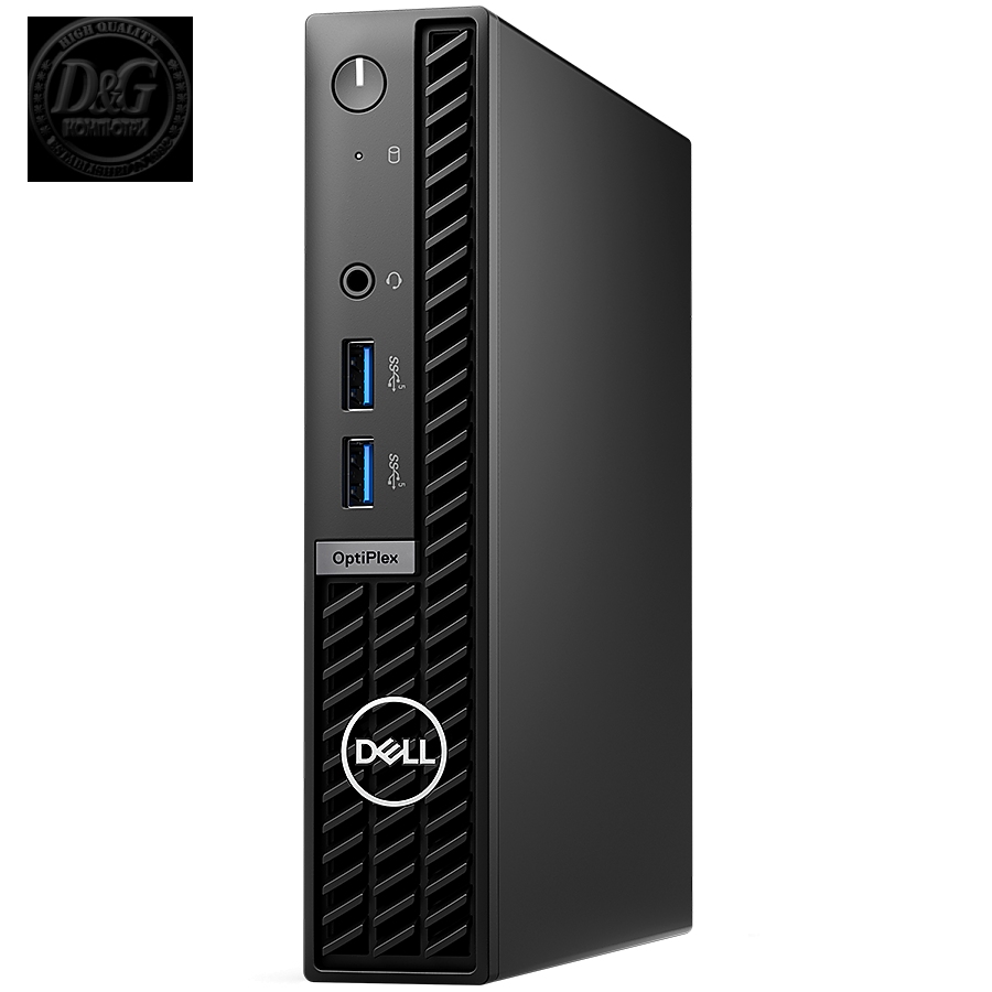 Dell Optiplex 7010 MFF, Intel Core i3-13100T (4C/12MB/8T/2.5GHz to 4.2GHz), 8GB(1x8)DDR4, 256GB m.2 NVMe SSD, Intel Integrated Graphics, Intel AX211 Wi-Fi 6E(2x2)+Bth, MS116 + BG KB216, Ubuntu, 3Yr ProSupport