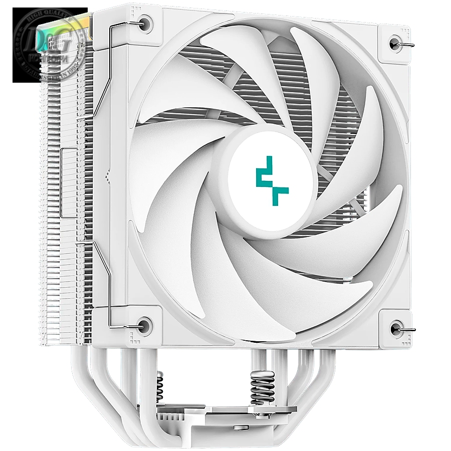 DeepCool AK400 Digital WH, CPU Air Cooler, 1x120mm FK120 PWM Fan, Digital Display, ARGB, TDP 220W, 4 Heatpipes, White, LGA1700/1200/115x, AMD AM5/AM4, 126x97x156 mm(LxWxH), 3Y, R-AK400-WHADMN-G