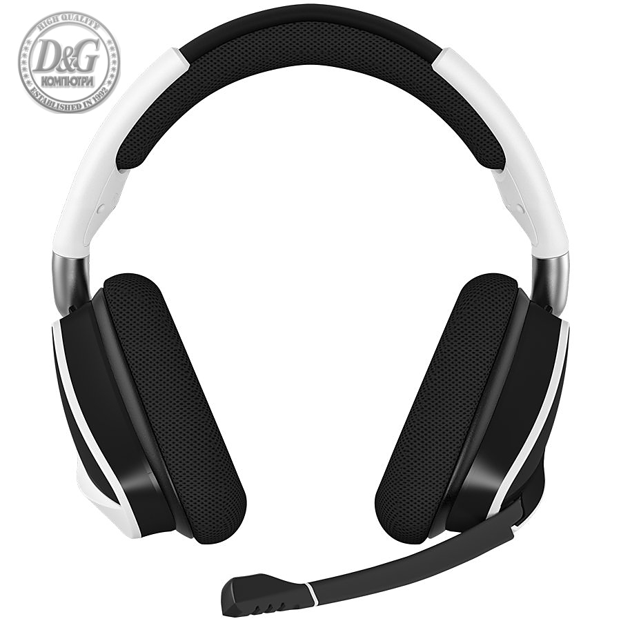 Corsair VOID RGB ELITE Wireless Headset, White, EAN:0840006609872