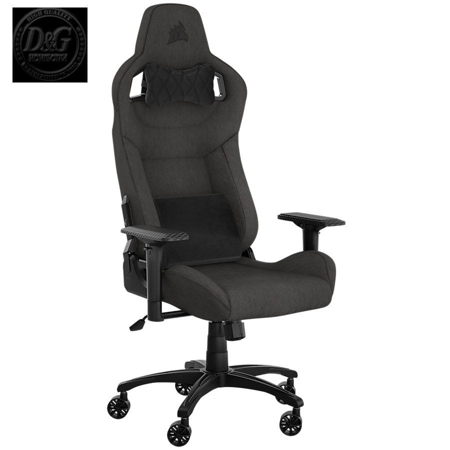 CORSAIR T3 Rush 2023 Fabric Gaming Chair - Charcoal