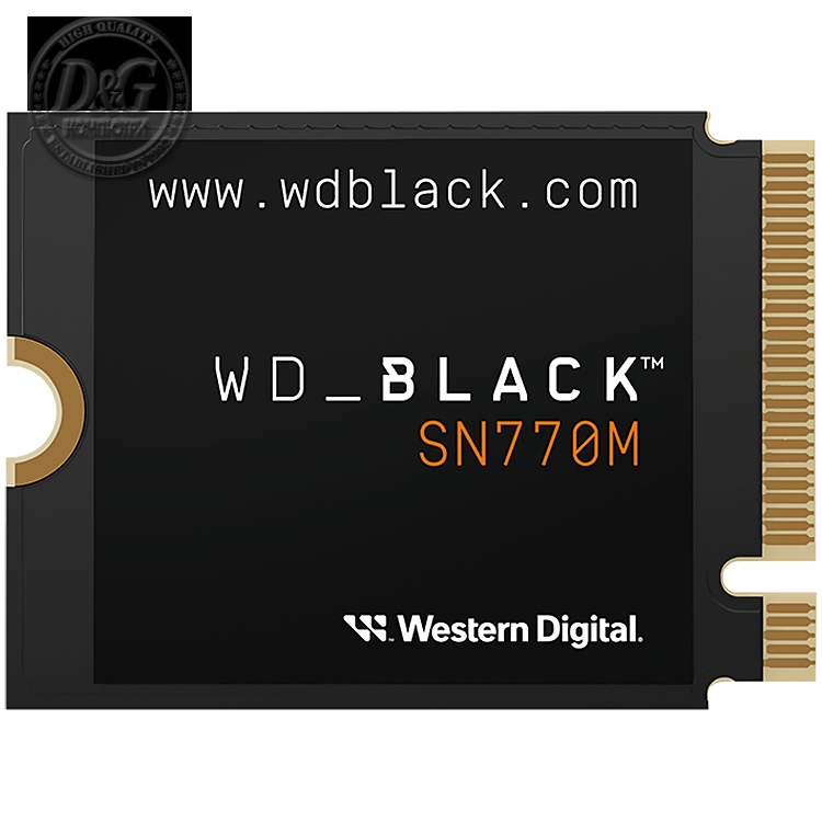 SSD WD Black SN770M 1TB M.2 2230 PCIe Gen4 x4 NVMe, Read/Write: 5150/4900 MBps, IOPS 740K/800K, TBW: 600