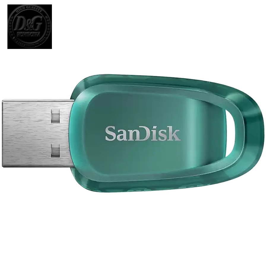 SanDisk Ultra Eco USB Flash Drive USB 3.2 Gen 1 128GB, Upto 100MB/s R, 5Y Warranty, EAN: 619659196431