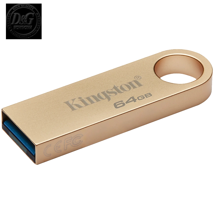 Kingston 64GB 220MB/s Metal USB 3.2 Gen 1 DataTraveler SE9 G3, EAN: 740617341270