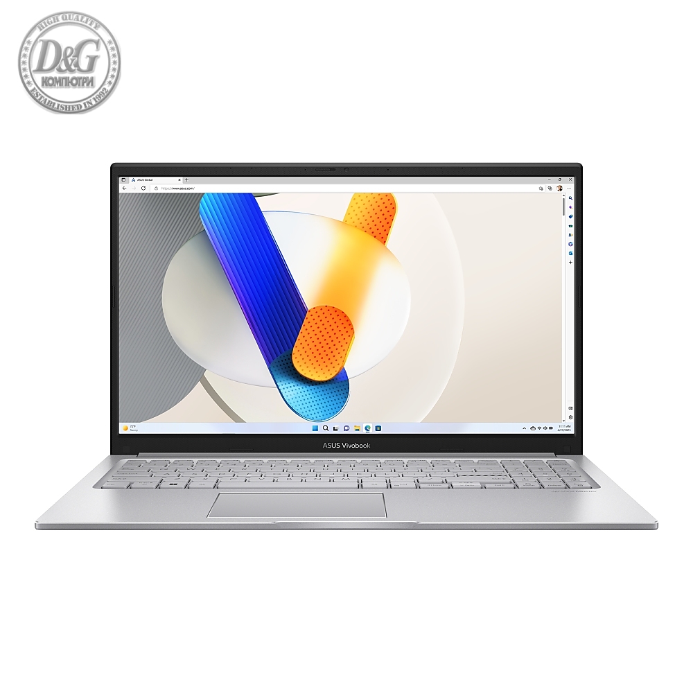 Asus Vivobook X1504ZA-NJ1068,Intel i3-1215U, 15.6" FHD(1920x1080), 16GB ,512GB PCIEG3 SSD, No OS,Silver