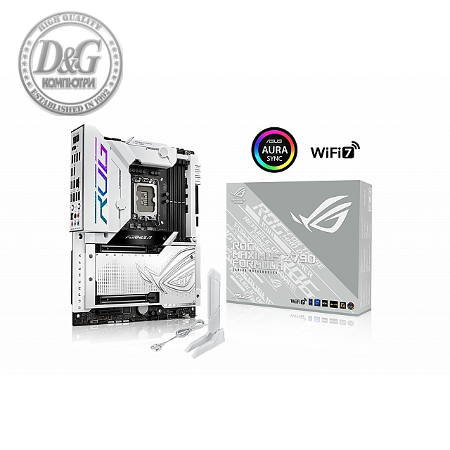 Дънна платка ASUS ROG MAXIMUS Z790 FORMULA, LGA 1700, DDR5, ATX, Wi-Fi 7, AURA Sync RGB