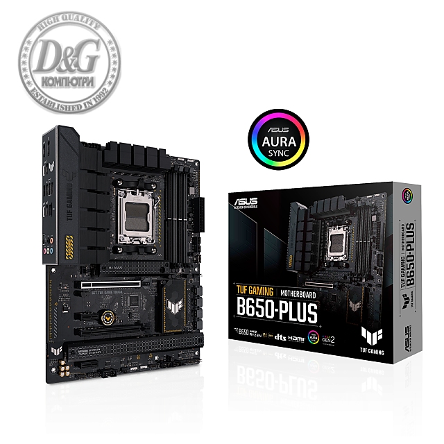 Дънна платка ASUS TUF GAMING B650-PLUS socket AM5, 4xDDR5 PCIe 5.0