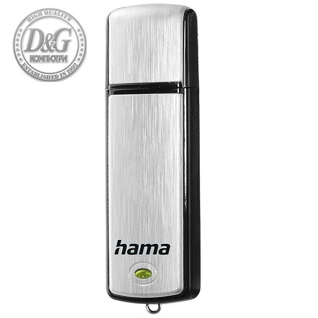 HAMA &quot;Fancy&quot; USB флаш памет, USB 2.0, 16 GB, 10MB/s, сребрист