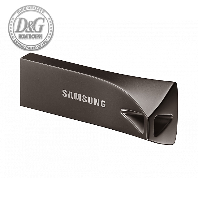 USB памет Samsung BAR Plus, 128GB, USB-A, Titanium Gray