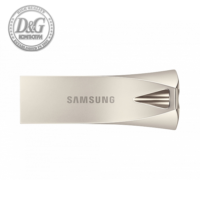 USB памет Samsung BAR Plus, 128GB, USB-A, Сребриста