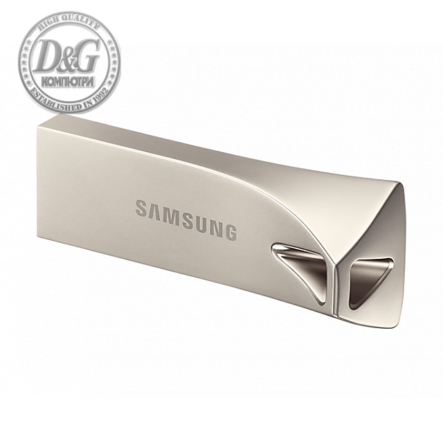 USB памет Samsung BAR Plus, 64GB, USB-A, Сребриста