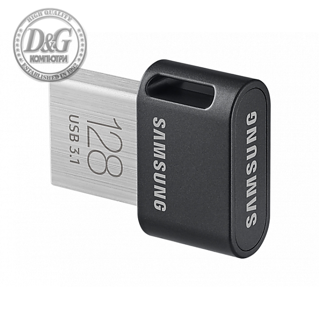 USB памет Samsung FIT Plus, 128GB, USB-A, Черна