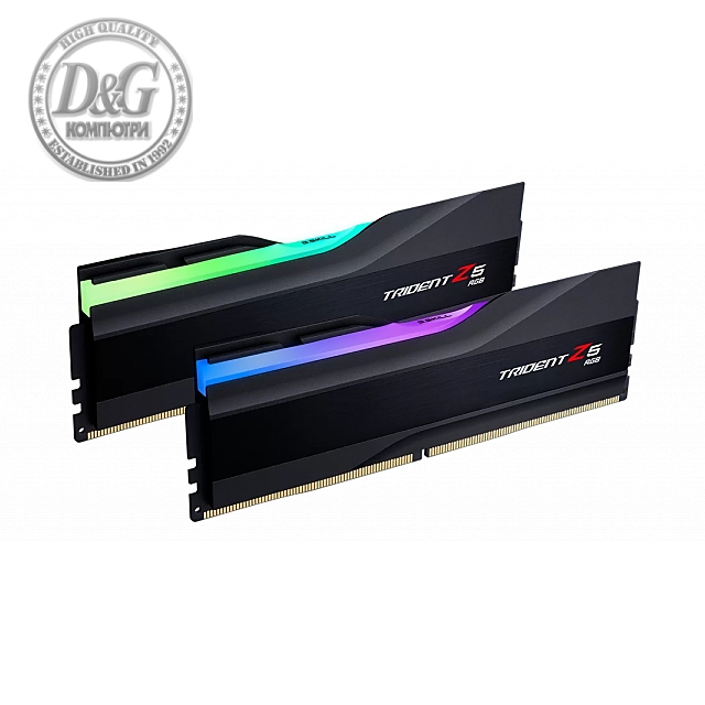 Памет G.SKILL Trident Z5 Black RGB 32GB (2x16GB) DDR5 6800MHz CL34 F5-6800J3445G16GX2-TZ5RK 1.40V, Intel XMP