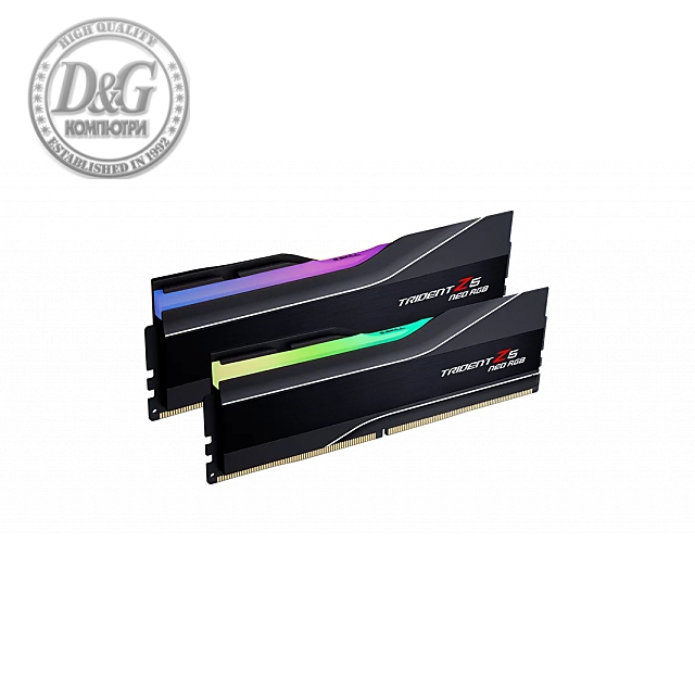 Памет G.SKILL Trident Z5 Neo RGB Black 32GB(2x16GB) DDR5 6000MHz CL30 F5-6000J3038F16GX2-TZ5NR AMD EXPO