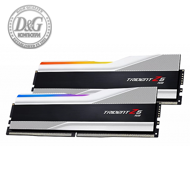 Памет G.SKILL Trident Z5 RGB 32GB (2x16GB) DDR5 5200MHz CL40 F5-5200J4040A16GX2-TZ5RS 1.10V, Intel XMP