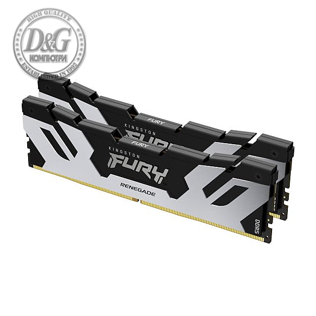 Памет Kingston Fury Renegade Black 32GB(2x16GB) DDR5 7200MHz CL38 KF572C38RSK2-32