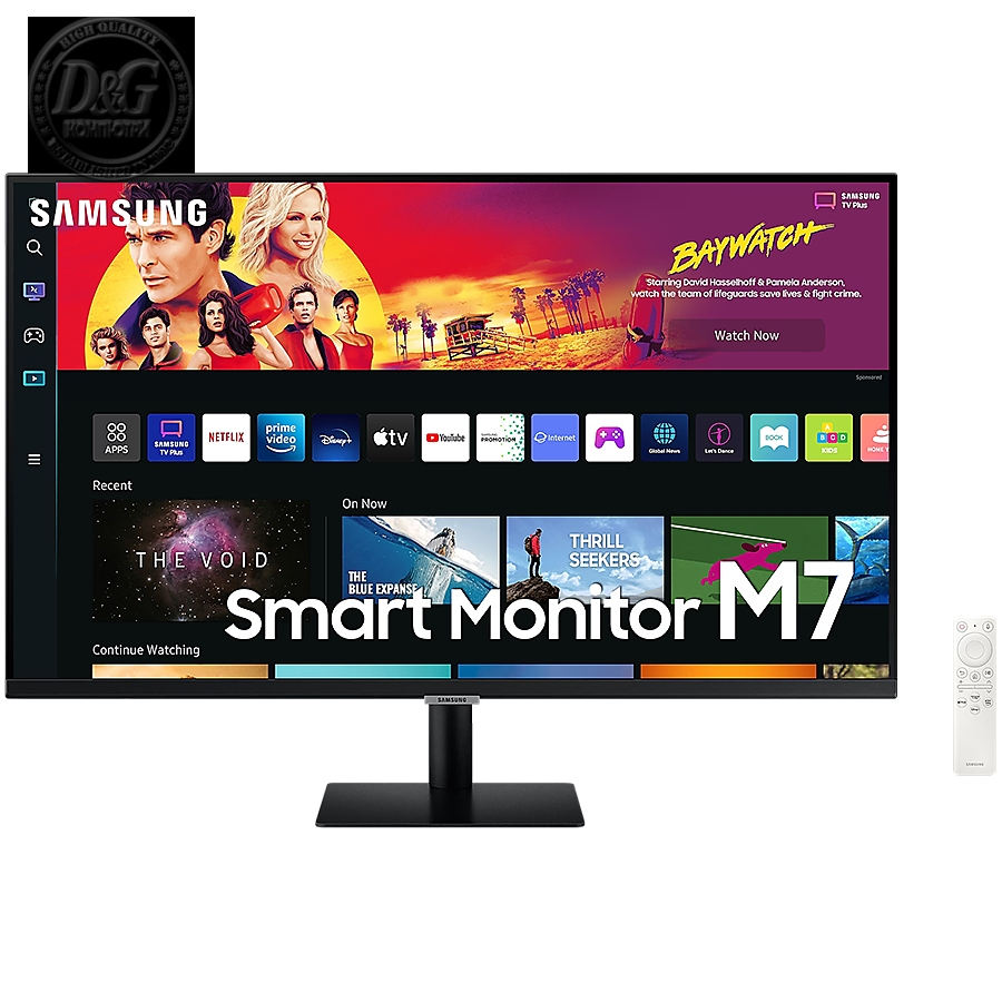 Monitor LED Samsung LS32BG700EUXEN Odyssey G70B, 32" UHD FLAT 16:9 (3840x2160) IPS 144Hz, 350 cd/гЋЎ, 1000:1, HDR400, 1ms (GTG), 178/178, FreeSync, 1xDP 2xHDMI, 2x5W Speakers 3.5 Jack, Tilt/Pivot/Swivel/HeightAdj (120mm), Remote, VESA 100x100, 2Y