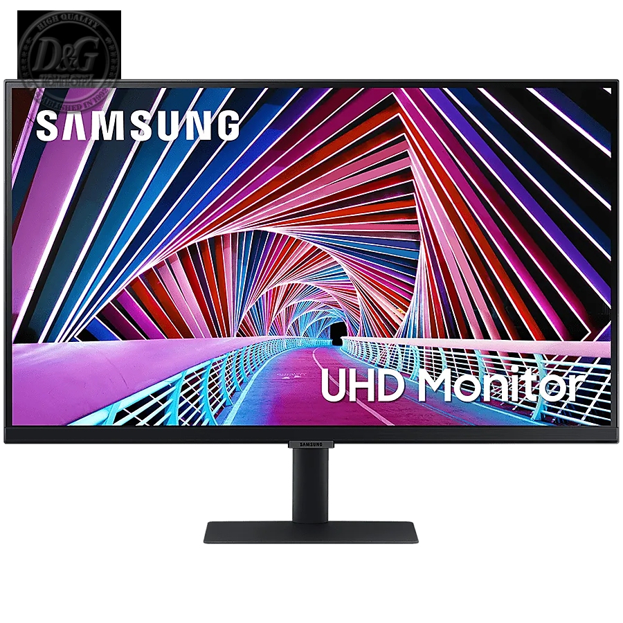 Monitor LED Samsung LS27A700NWPXEN / 27"/ IPS / 16:9 / UHD  3840x2160@60Hz / 1000:1 / 178/178 / 5ms / 300cd/m2 / 99% SRGB / Flicker Free / 1xHDMI / 1xDP / 1xUSB 2.0 / VESA / Tilt / Black / 2Y