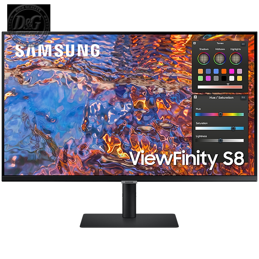 Monitor LED Samsung LS32B800PXPXEN HRM S80PB, 32" UHD FLAT 16:9 (3840x2160) IPS 60Hz, 350 cd/гЋЎ, 1000:1, HDR600, 5ms, 178/178, 1xDP 1xHDMI, 3xUSB 3.0 1xUSB-C (90W), 3.5 Jack, Tilt/Pivot/Swivel/HeightAdj, VESA 100x100, 3Y