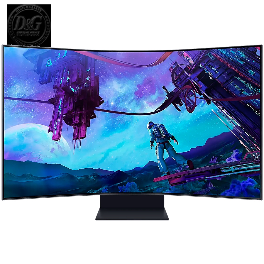 Monitor LED Samsung LS55CG970NUXDU Odyssey G97NC, 55" UHD Curved 1000R 16:9 (3840x2160) VA 165Hz, 600 cd/гЋЎ, 1m:1, HDR 10 +, 1ms (GTG), 178/178, FS, 1xDP 3xHDMI, 2xUSB 2.0, 60W 2.2.2Ch, 3.5 Jack, Tilt/Pivot/Swivel/HeightAdj (300mm), Remote, 2Y