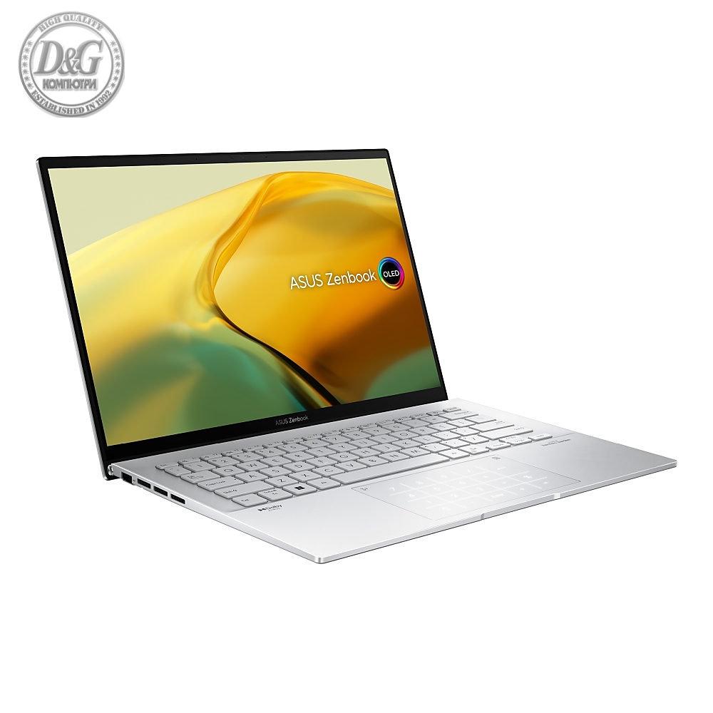 Asus Zenbook UX3402VA-KM540W, Intel i5-13500H, 14.0" ,WQXGA+ (2880 x 1800) 16:10 aspect ratio, DDR5 16GB(ON BD.),512 GB PCIEG4 SSD, Windows 11, Silver