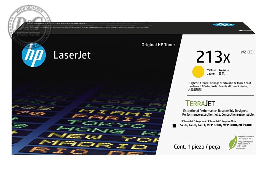 HP 213X Yellow Original LaserJet Toner Cartridge