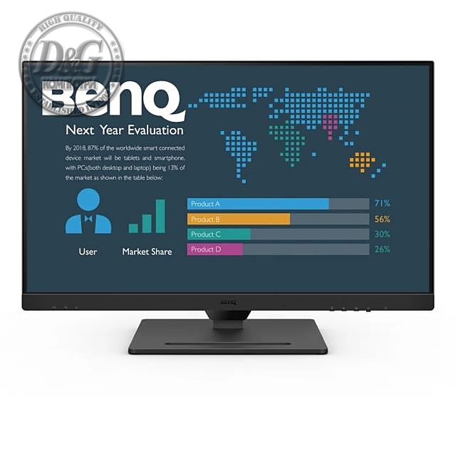 Монитор BenQ BL2790QT, 27 inch, IPS QHD, DisplayPort, HDMI, USB-C, Черен