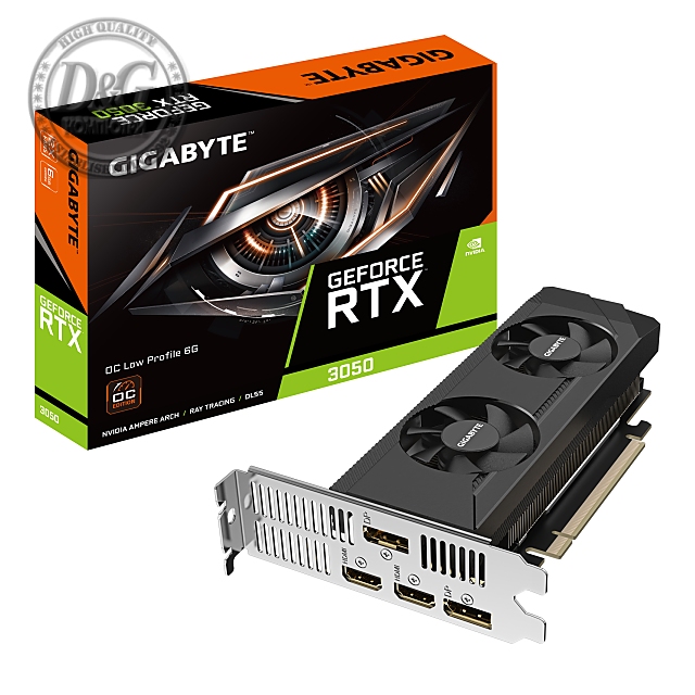 Видео карта GIGABYTE GeForce RTX 3050 OC Low Profile 6GB GDDR6