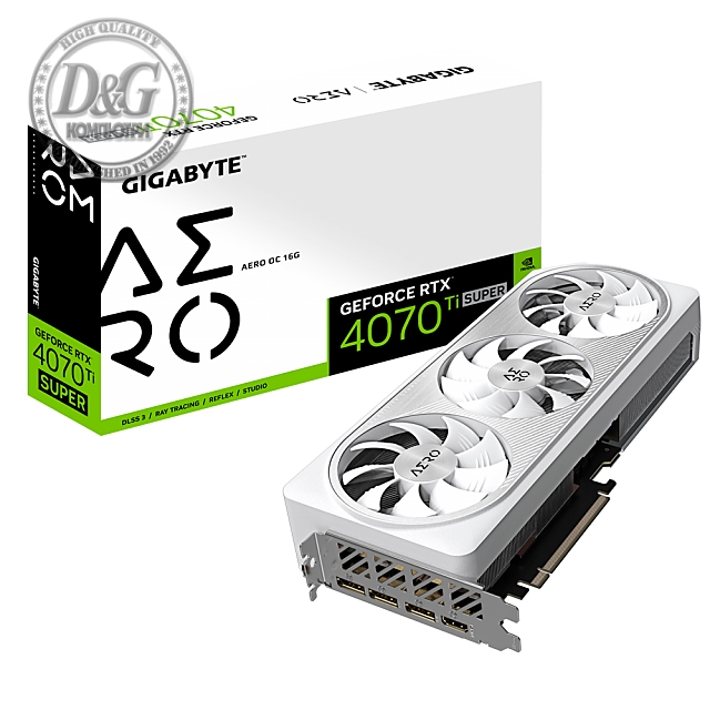 Видео карта GIGABYTE GeForce RTX 4070 TI SUPER AERO OC 16GB GDDR6X