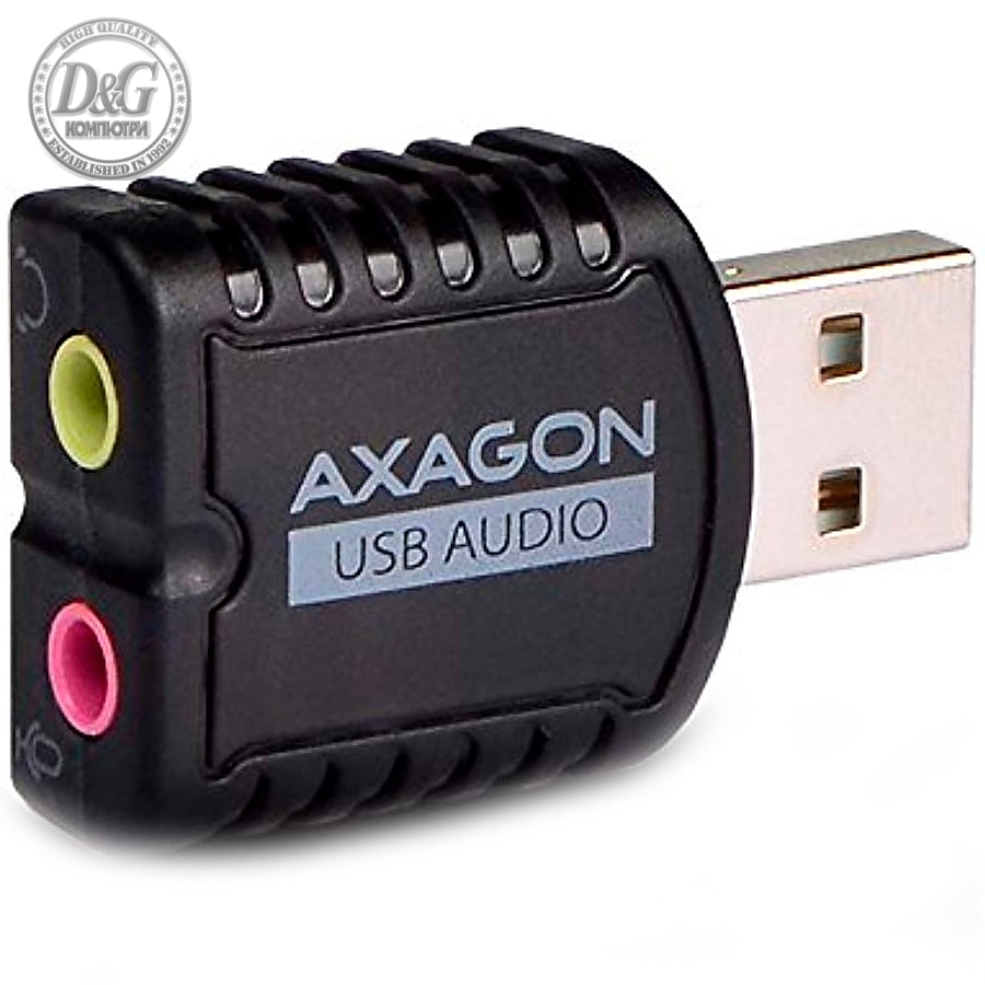 AXAGON ADA-10 USB2.0 - Stereo Audio Mini Adapter