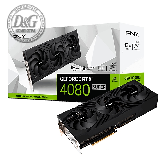 Видео карта PNY GeForce RTX 4080 SUPER 16GB VERTO OC Edition GDDR6X