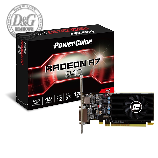 Видеокарта PowerColor AMD Radeon R7 240 4GB 128BIT GDDR5