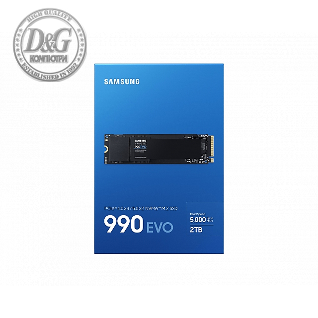 SSD SAMSUNG 990 EVO, 2TB, M.2 Type 2280, PCIe 4.0 x4, NVMe MZ-V9E2T0BW