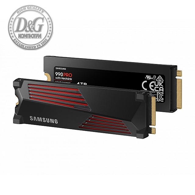 SSD SAMSUNG 990 PRO с Heatsink 4TB, MZ-V9P4T0CW