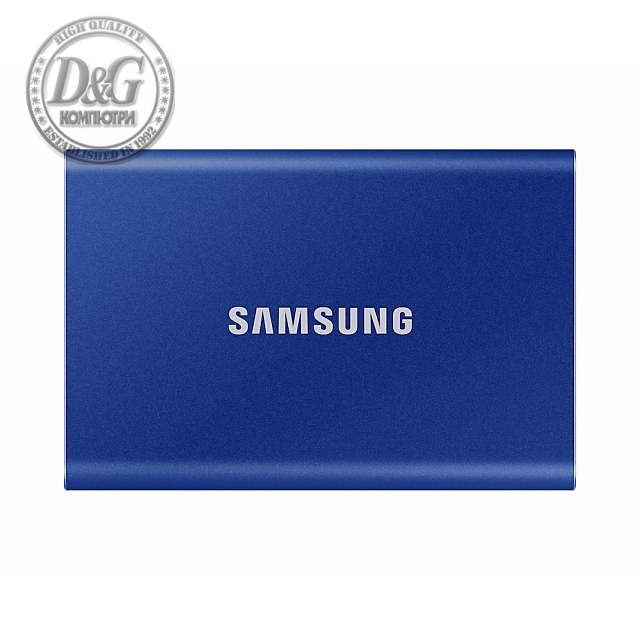 Външен SSD Samsung T7 Indigo Blue SSD 2000GB USB-C, Син