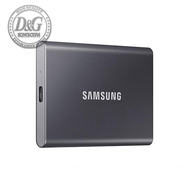 Външен SSD Samsung T7 Titan Grey SSD 2000GB USB-C, Сив