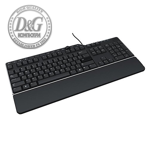 US/Euro (QWERTY) Dell KB-522 Wired Business Multimedia USB Keyboard Black