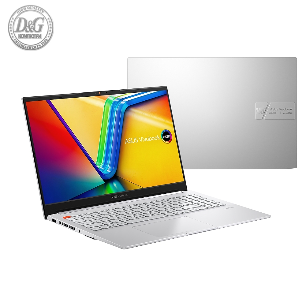 Asus Vivobook Pro OLED, K6502VU-MA095, Intel i5-13500H, 15.6" 3k (2880x1620 ) 16:9, DDR5 16GB, 512 GB SSD, RTX 4050 6GB, No OS, Cool Silver