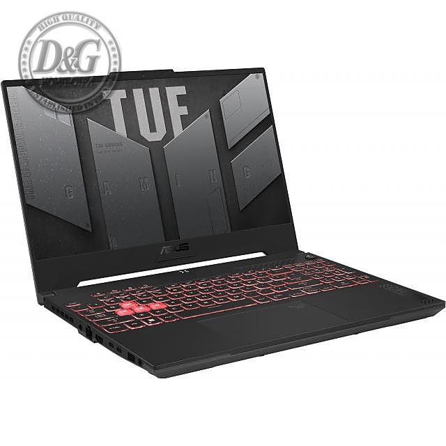 Лаптоп Asus TUF A15 FA507NU-LP116, 15.6&quot; IPS FHD (1920x1080), AMD Ryzen 5 7535HS, 16GB DDR5, 1TB NVMe SSD, RTX 4050 GDDR6 6GB