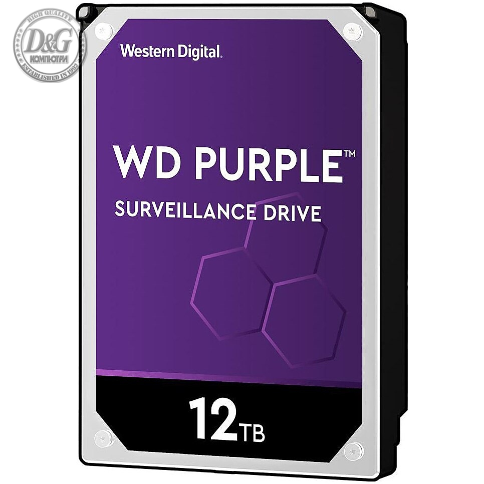 Хард диск WD Purple Pro Smart Video Hard Drive, 12TB, 256MB, SATA 3