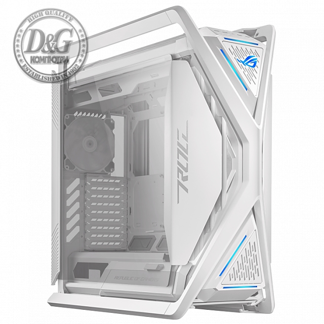 Кутия ASUS ROG HYPERION WHITE, ATX/EATX, Full-Tower, Aura Sync ARGB