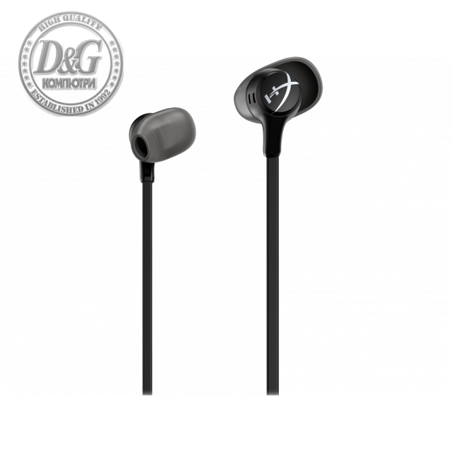 Геймърски слушалки тапи с микрофон HyperX Cloud Earbuds II Black