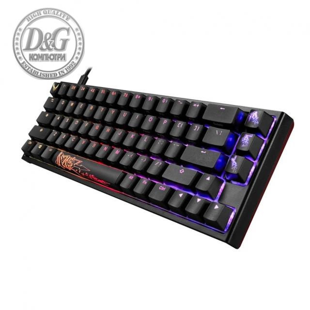 Геймърскa механична клавиатура Ducky x PowerColor One 2 SF RGB, Kailh BOX Brown