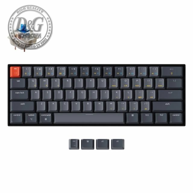 Геймърска Механична клавиатура Keychron K12 Hot-Swappable 60% Gateron Blue Switch RGB LED ABS