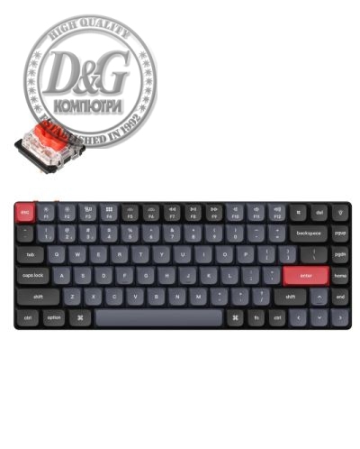 Геймърска механична клавиатура Keychron K3 Pro QMK/VIA Hot-Swappable Gateron Low Profile Red Switch, RGB Backlight