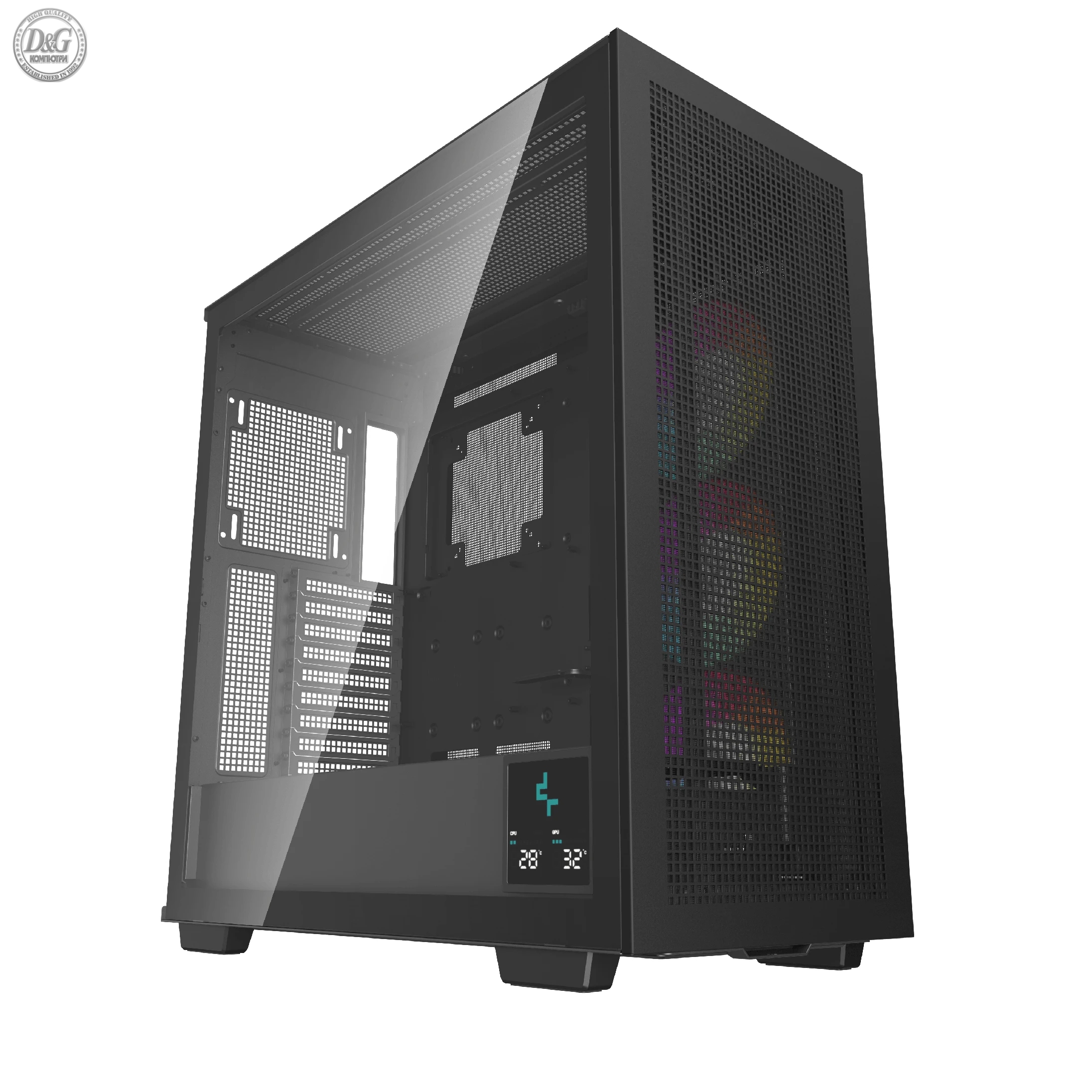 DeepCool кутия Case E-ATX - MORPHEUS - Dual-Chamber