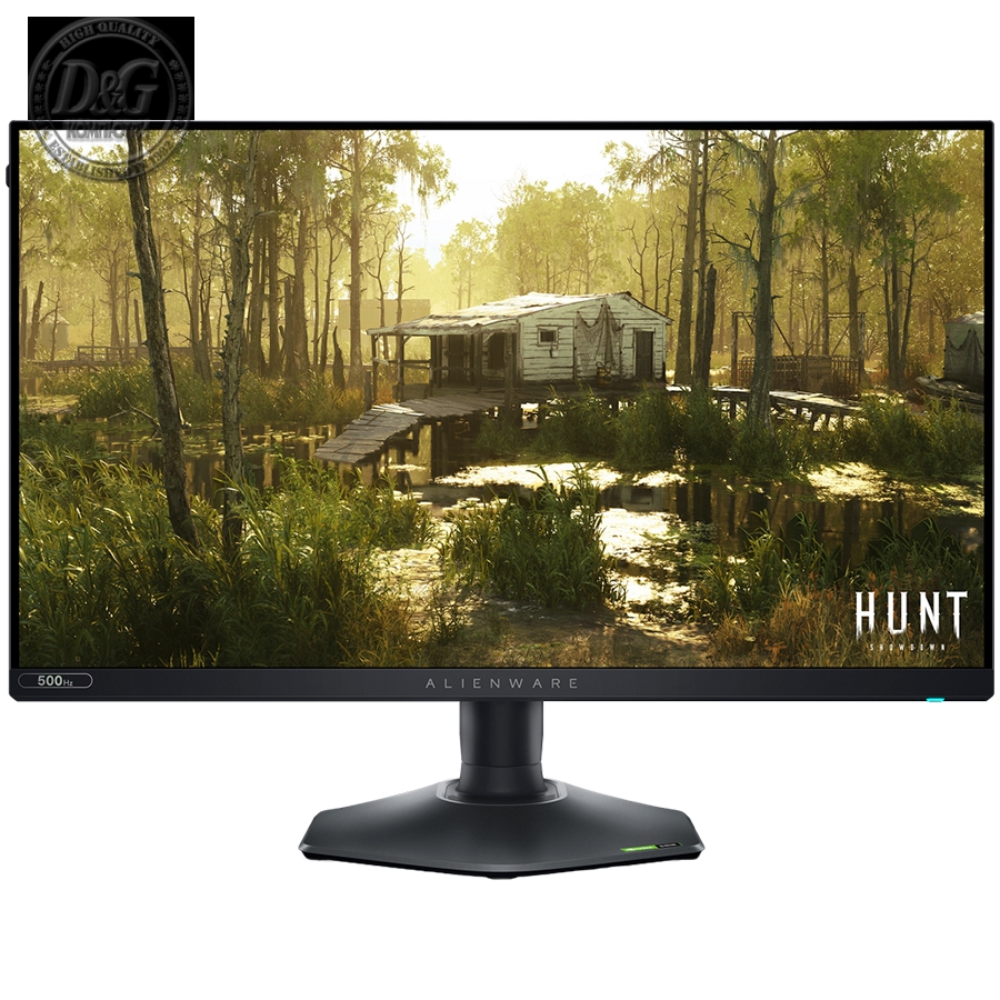 Alienware AW2524HF Gaming Monitor, 24.5", FHD 1920x1080, 500Hz, Fast IPS AG, ComfortView Plus, Flicker Free, 16:9, 400 cd/m2, 1000:1, 178/178, 1ms/0.5ms, HDMI, 2xDP, 2x USB 3.2, Height, Pivot, Swivel, Tilt adjustable, 3Y