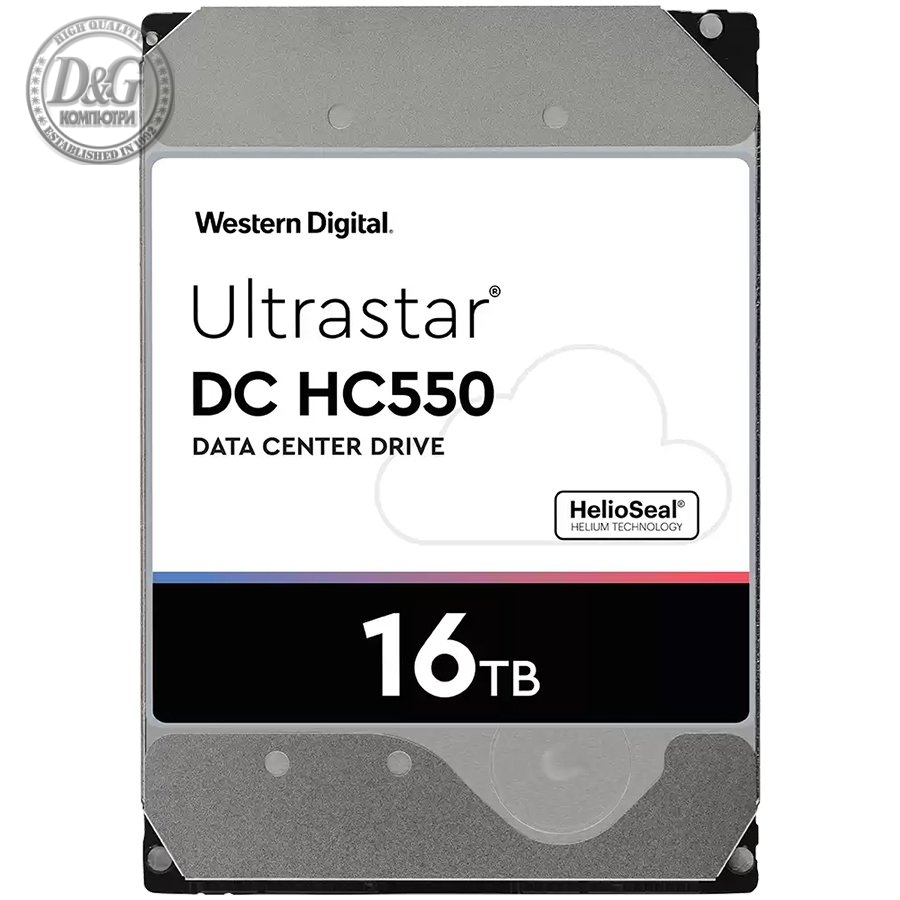 Western Digital Ultrastar DC HDD Server (3.5in 26.1MM 16TB 512MB 7200RPM SAS ULTRA 512E SE P3 DC HC550), SKU 0F38357