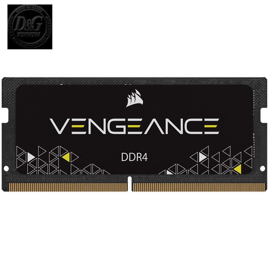 Corsair DDR4, 3200MHz 32GB 1x32GB SODIMM, Unbuffered, 22-22-22-53, Black PCB, 1.2V, EAN:0840006663591