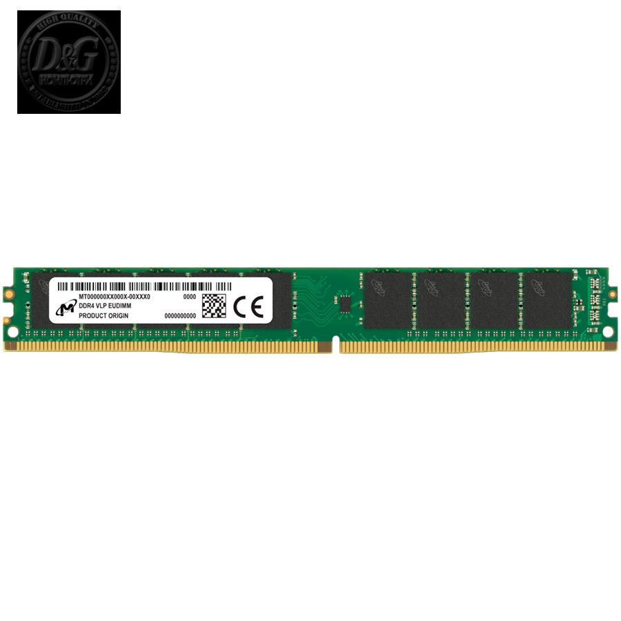 Micron DDR4 VLP ECC UDIMM 16GB 2Rx8 3200 CL22 (8Gbit) (Single Pack), EAN: 649528928894