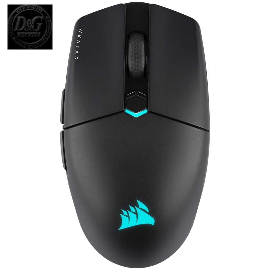 Corsair KATAR Elite Wireless Gaming Mouse, Black, 26000 DPI, Optical, EAN:0840006657545